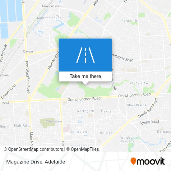Magazine Drive map