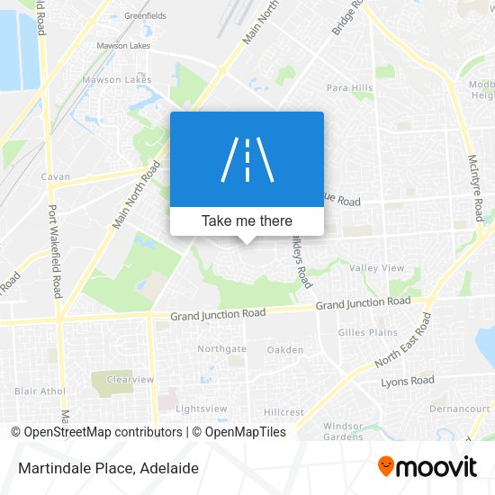 Martindale Place map