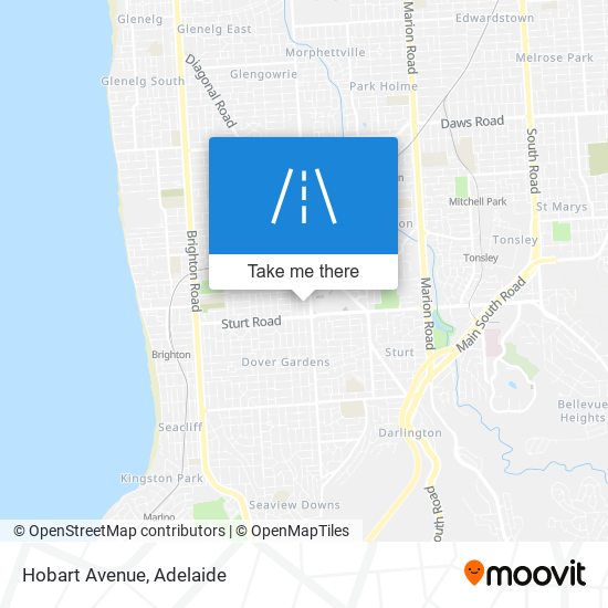 Mapa Hobart Avenue