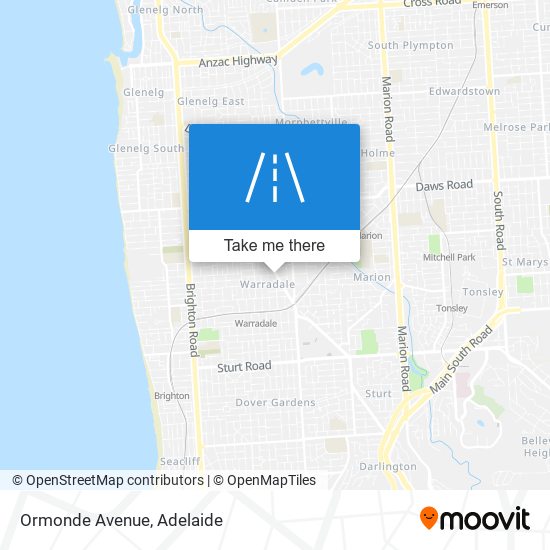 Ormonde Avenue map