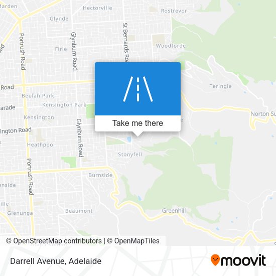 Darrell Avenue map