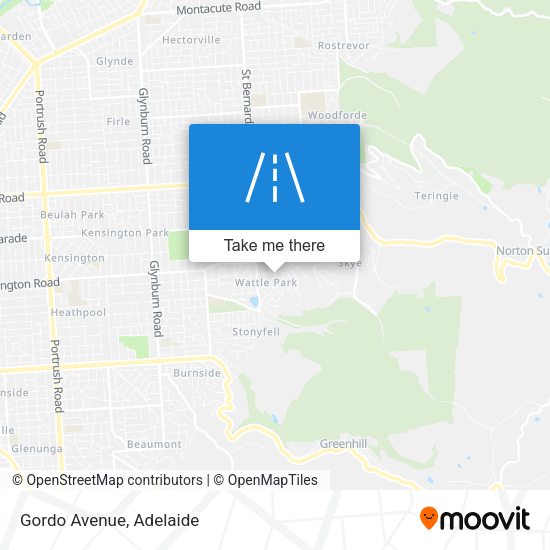 Gordo Avenue map