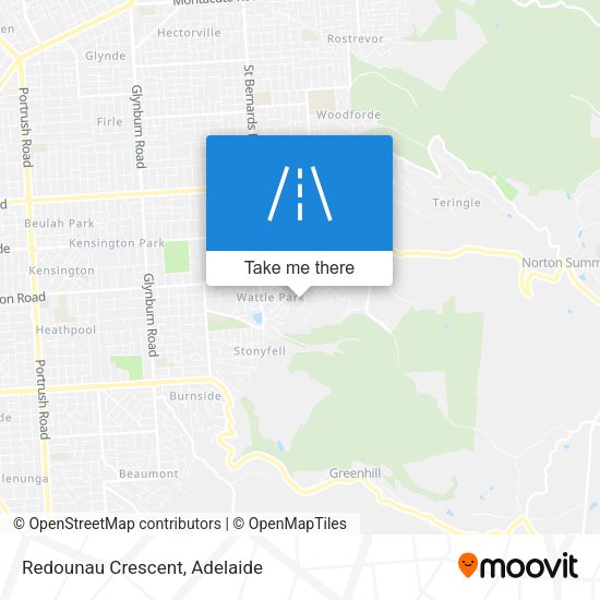 Redounau Crescent map