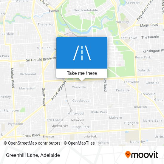 Greenhill Lane map