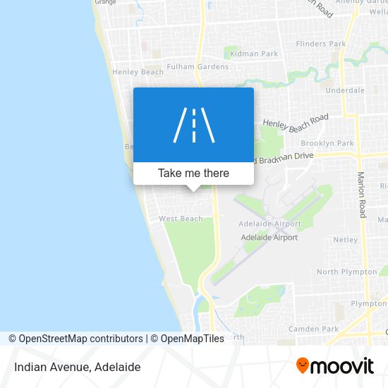 Indian Avenue map