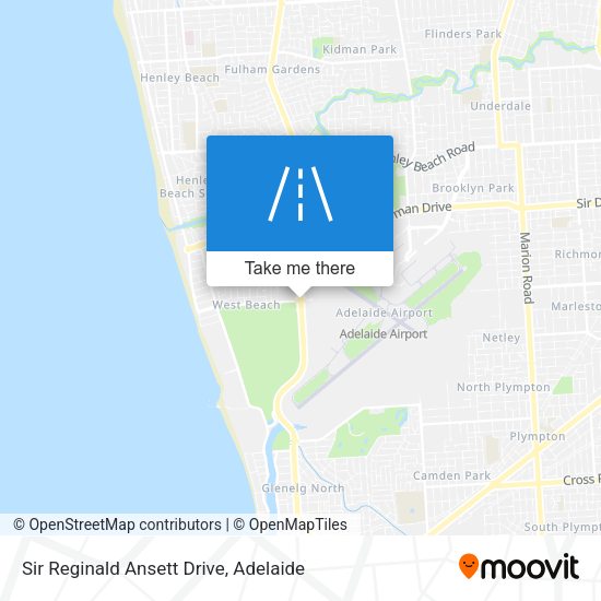 Sir Reginald Ansett Drive map