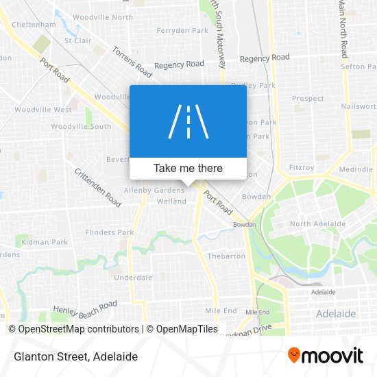 Glanton Street map