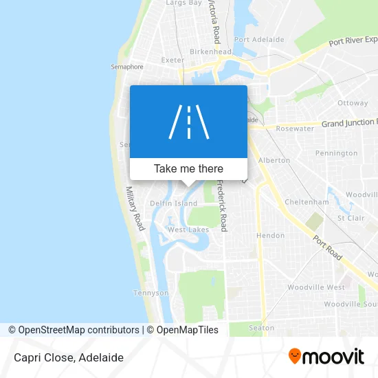 Capri Close map