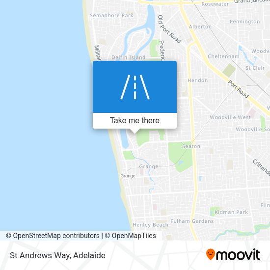 St Andrews Way map