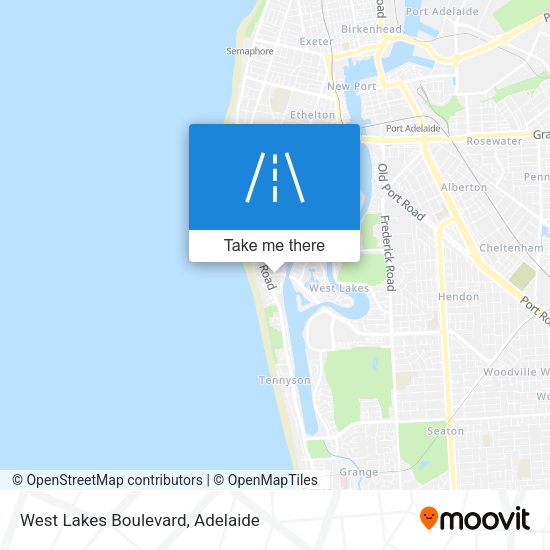 West Lakes Boulevard map