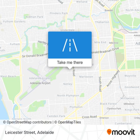 Leicester Street map