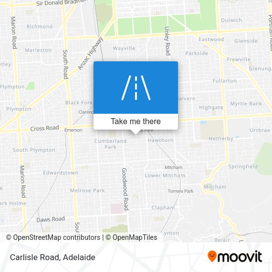 Carlisle Road map