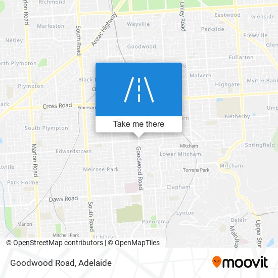 Mapa Goodwood Road