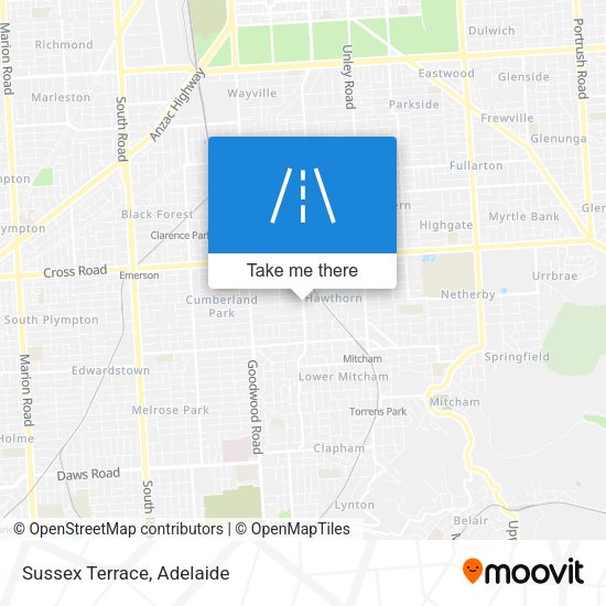 Sussex Terrace map