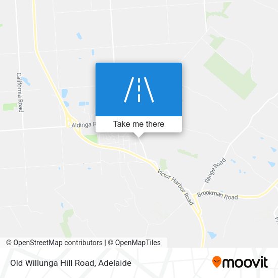 Old Willunga Hill Road map