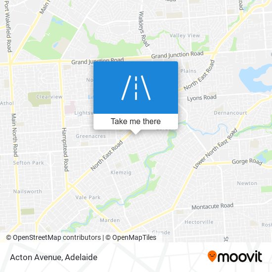 Acton Avenue map