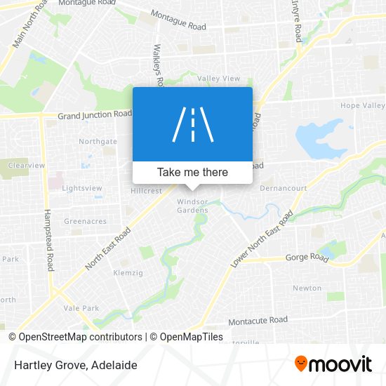 Hartley Grove map