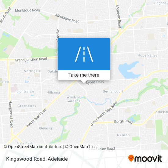 Mapa Kingswood Road