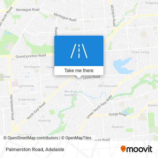 Palmerston Road map