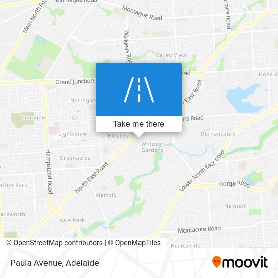 Paula Avenue map