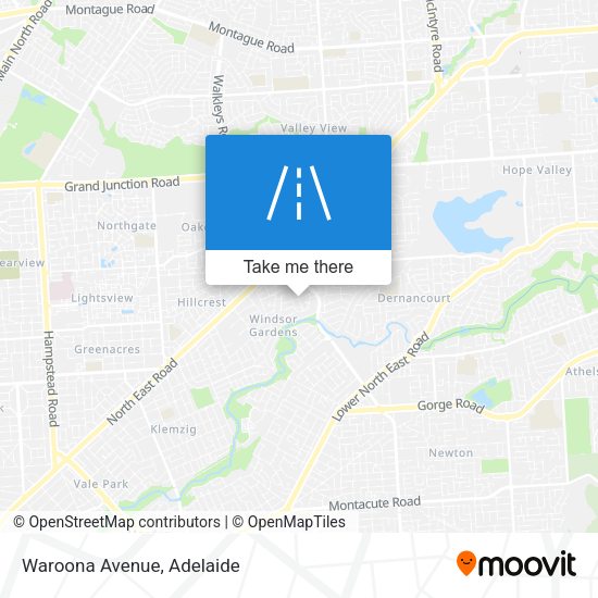 Waroona Avenue map