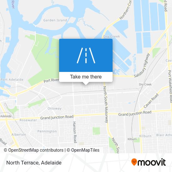 North Terrace map