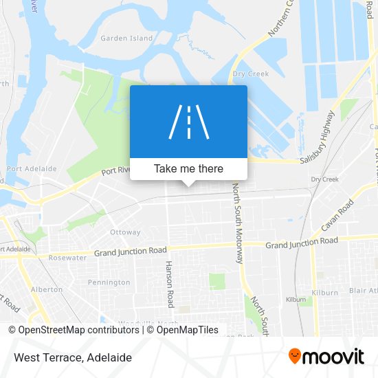 West Terrace map