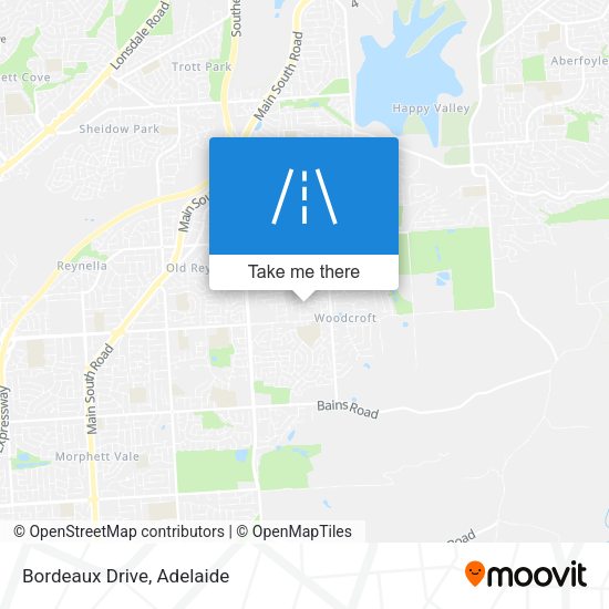 Bordeaux Drive map