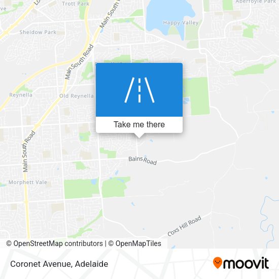 Coronet Avenue map