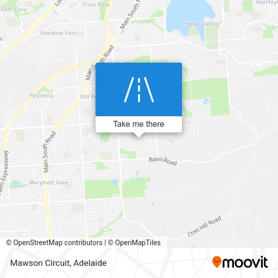 Mawson Circuit map