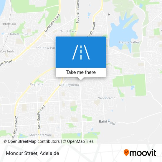 Moncur Street map
