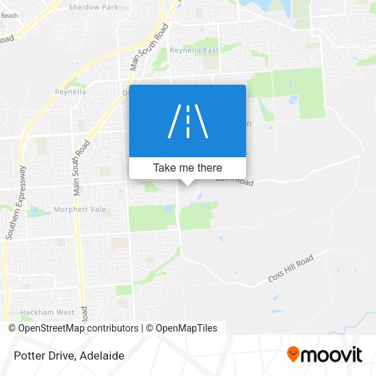 Potter Drive map