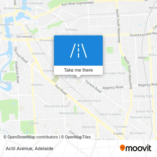 Actil Avenue map