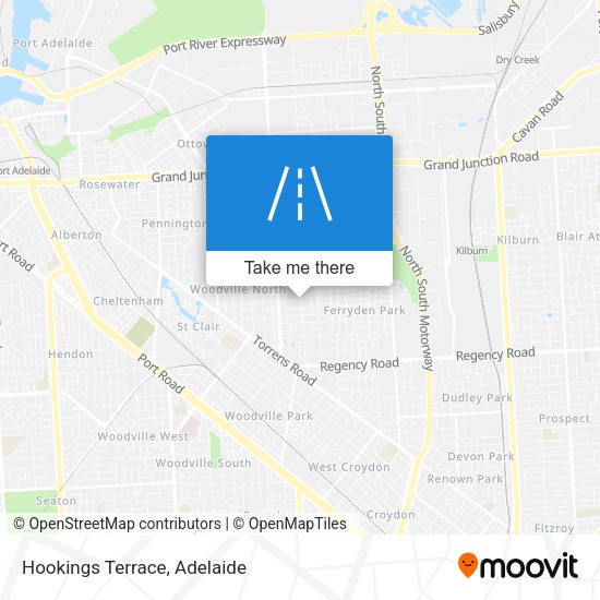Hookings Terrace map