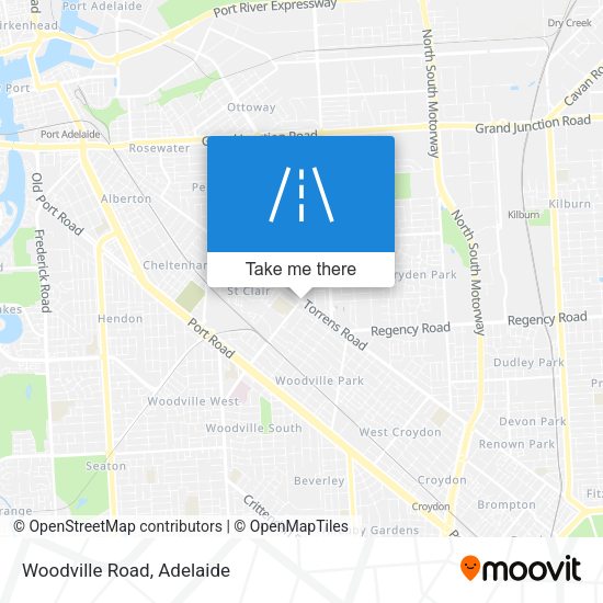 Woodville Road map