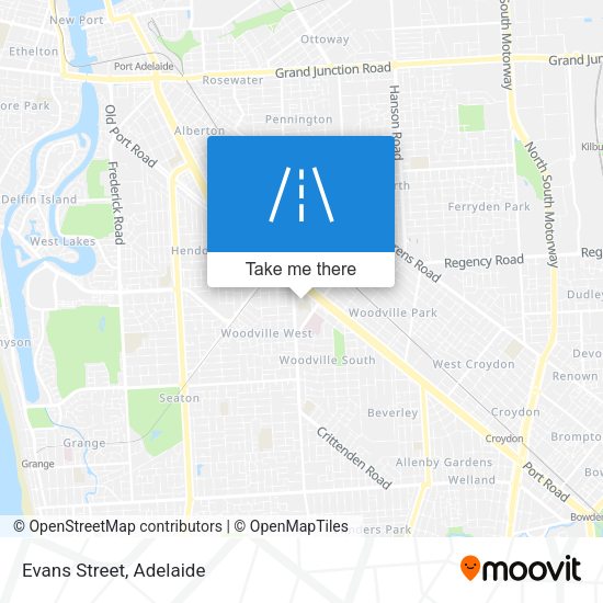 Evans Street map