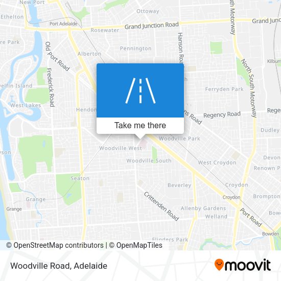 Woodville Road map