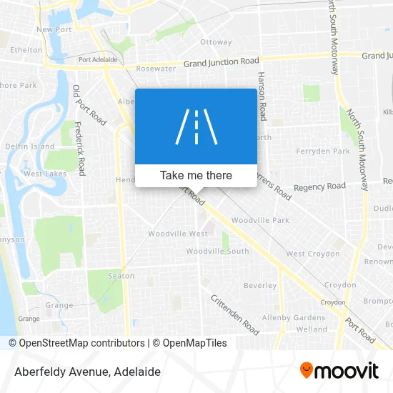 Aberfeldy Avenue map