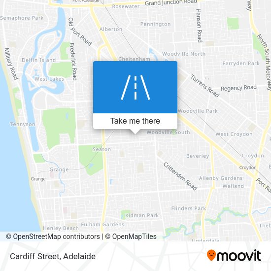 Cardiff Street map