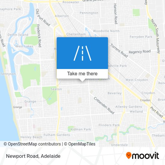 Newport Road map
