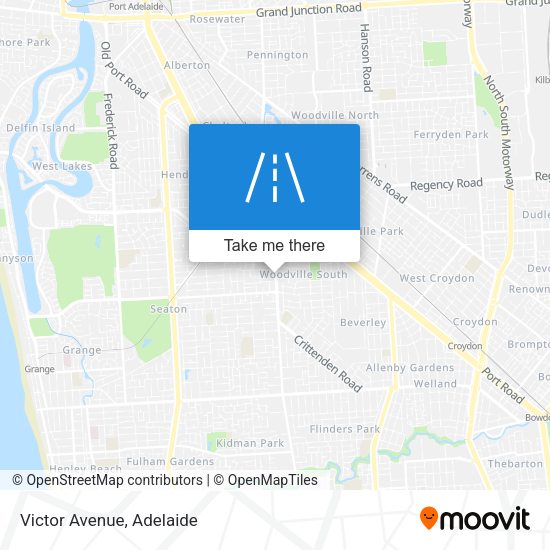 Victor Avenue map