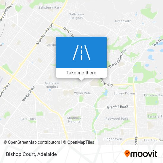 Bishop Court map