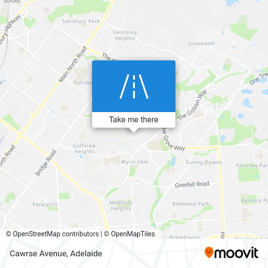 Cawrse Avenue map