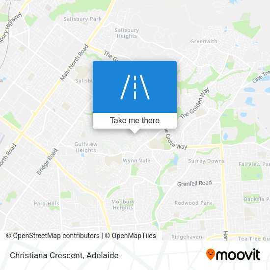 Christiana Crescent map