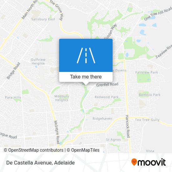 De Castella Avenue map