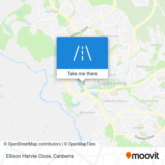 Ellison Harvie Close map