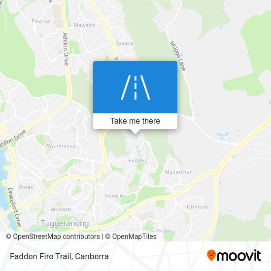 Fadden Fire Trail map