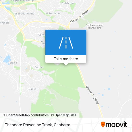 Theodore Powerline Track map