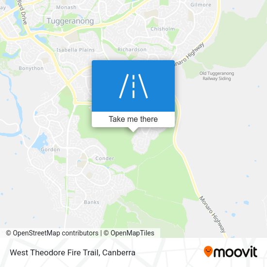 West Theodore Fire Trail map