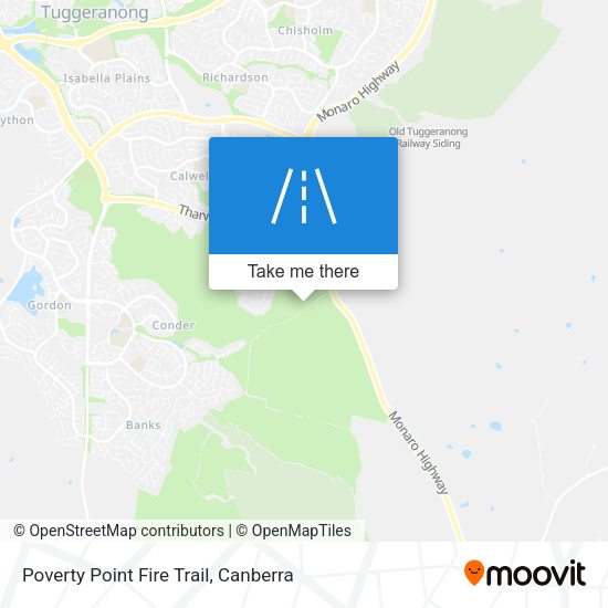 Poverty Point Fire Trail map